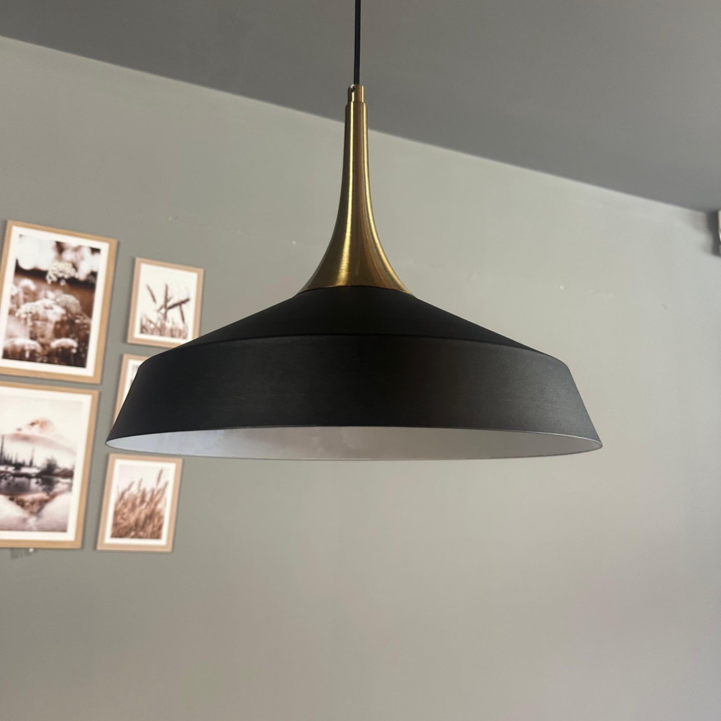 Pendelleuchte Lema Schlot Ø37,5 cm, Metall Hängelampe