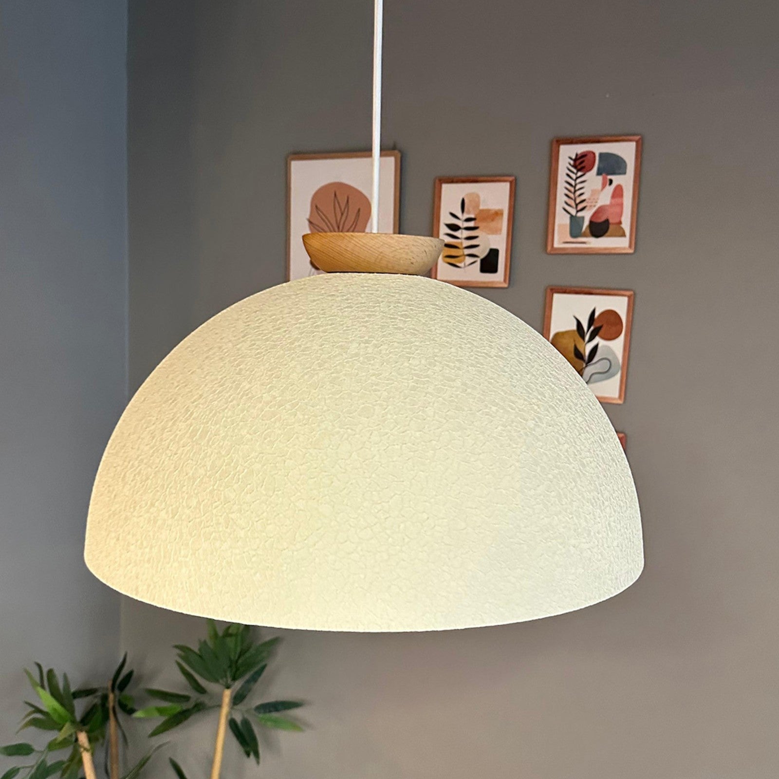 Pendelleuchte Linate Ø40 cm, Texturiert Metall Hängelampe