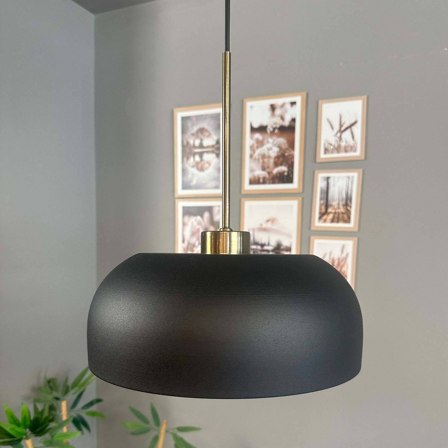 Pendelleuchte Rocha Dünn Ø30 cm, Metall Hängelampe