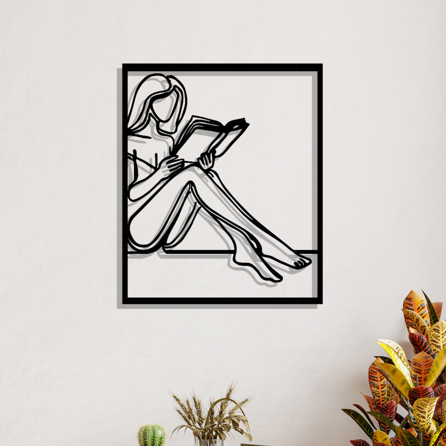 Metall Wanddeko Silhoutte