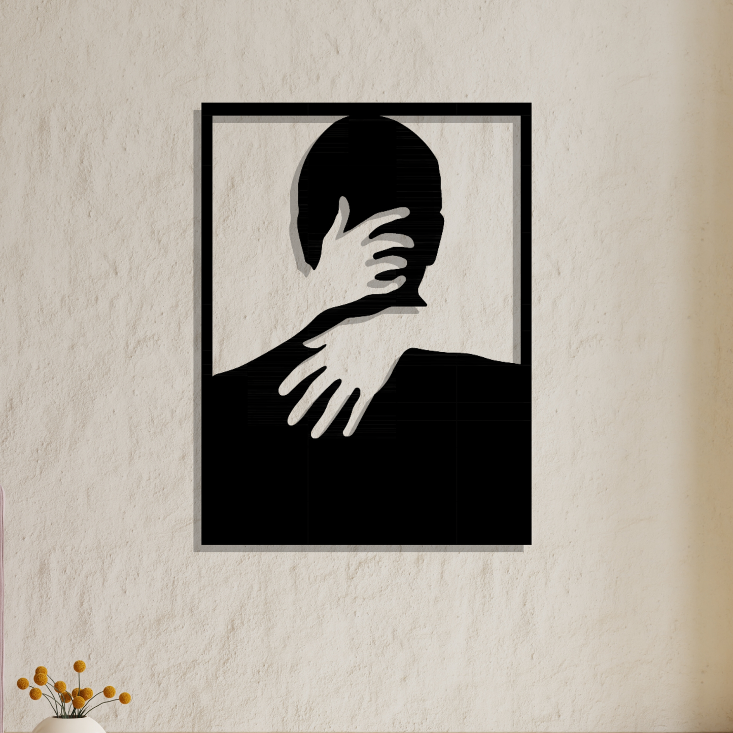 Metall Wanddeko Silhoutte