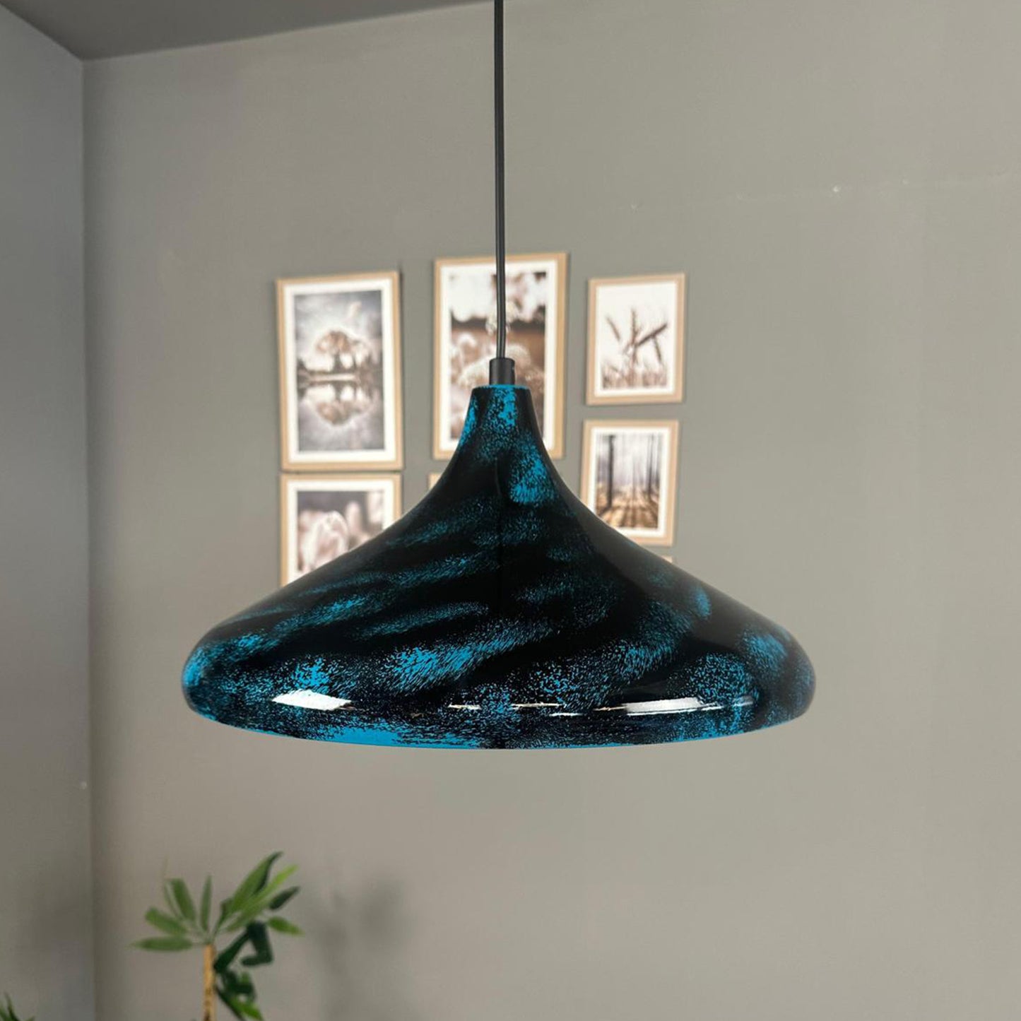 Bamyum Pendelleuchte Durchmesser 35 cm E27 Metall Moderne Lampe