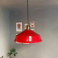 Pendelleuchte Carmelo Halbe Tulpe Ø35 cm, Metall Hängelampe ohne Leuchtmittel