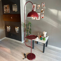 Stehlampe Gorkiede Stehleuchte Metall, E27 Fassung, verstellbarer Lampenschirm, Stehleuchte mit Ablage