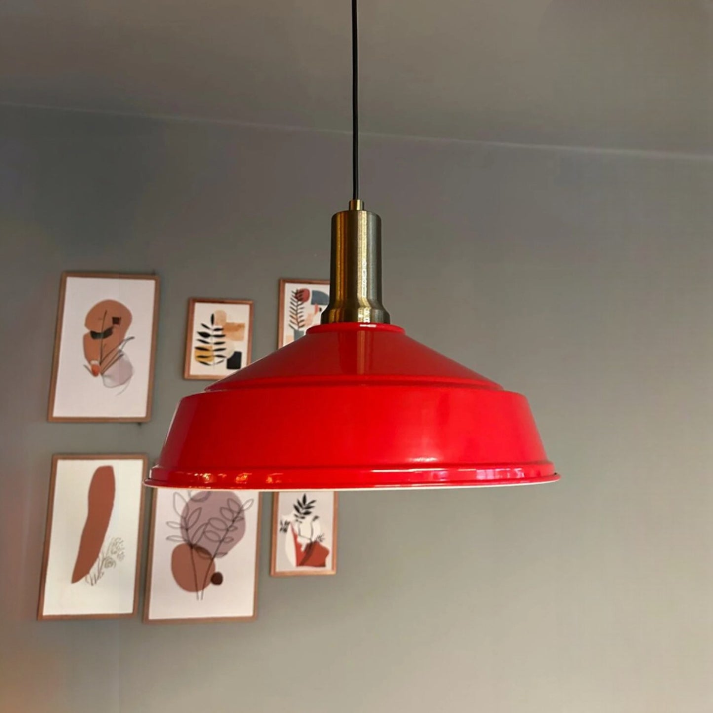 Pendelleuchte Carmelo Fackel Ø35 cm, Metall Hängelampe