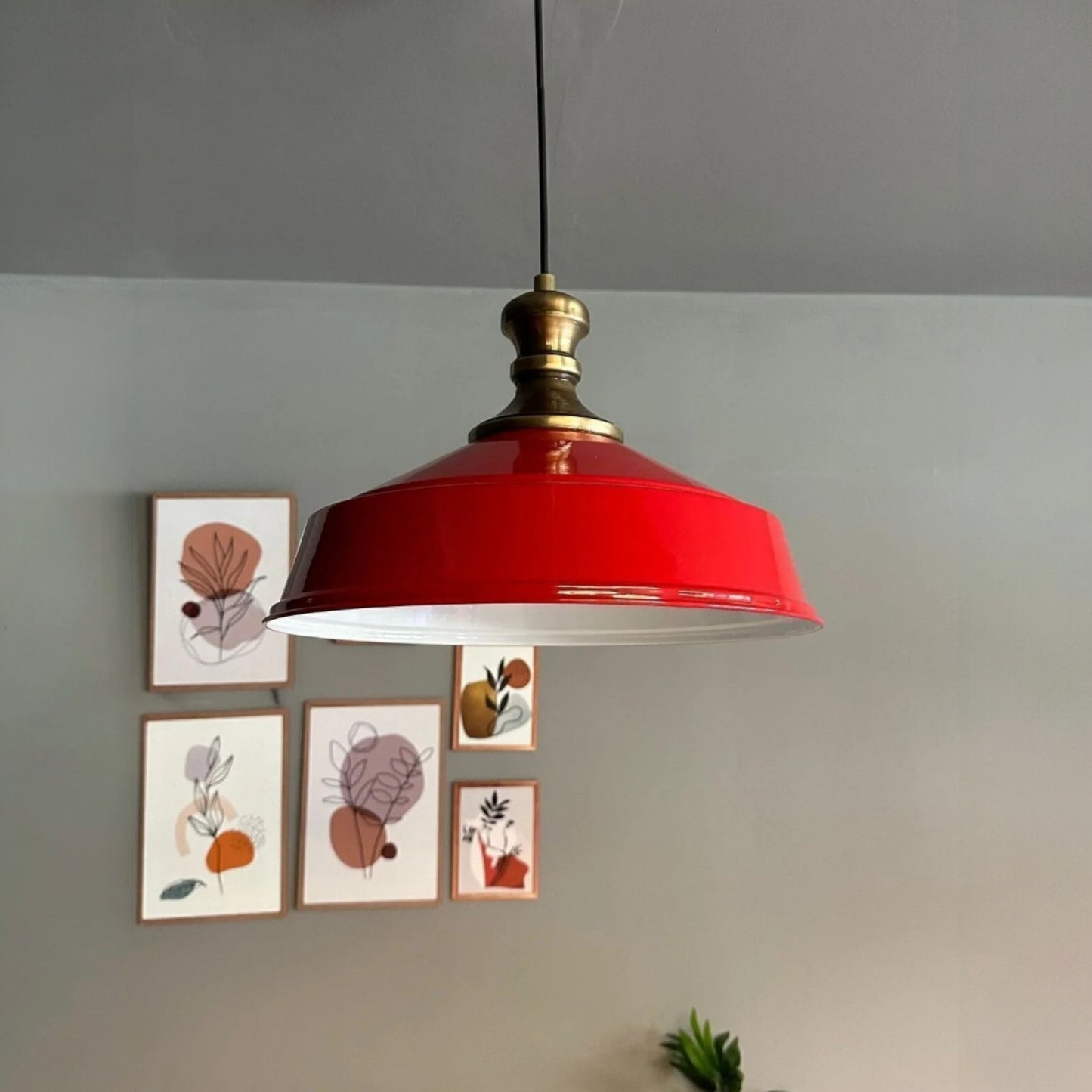 Pendelleuchte Carmelo Knob Ø35 cm, Metall Hängelampe