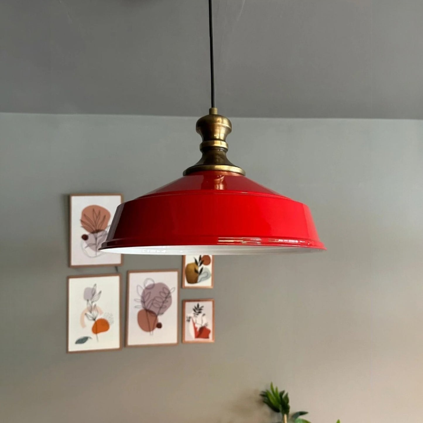 Pendelleuchte Carmelo Knob Ø35 cm, Metall Hängelampe