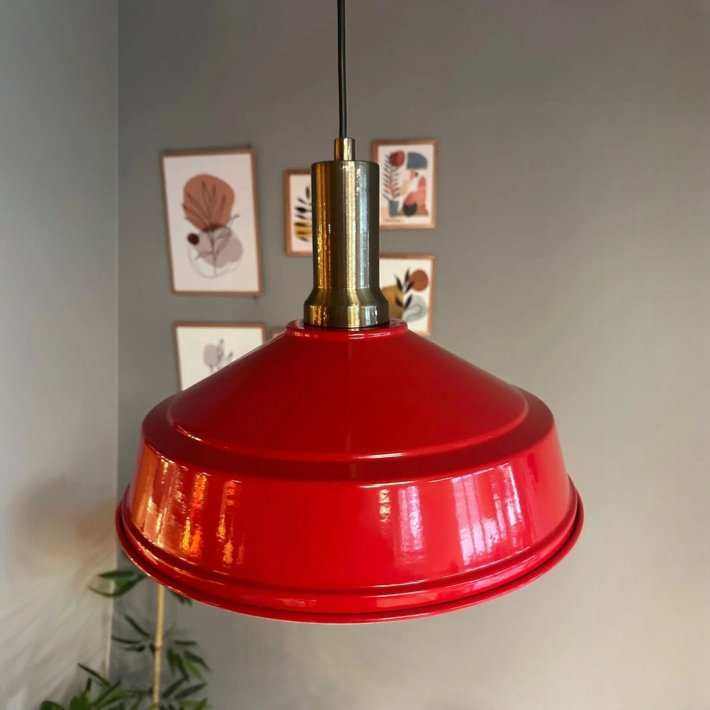 Pendelleuchte Carmelo Fackel Ø35 cm, Metall Hängelampe