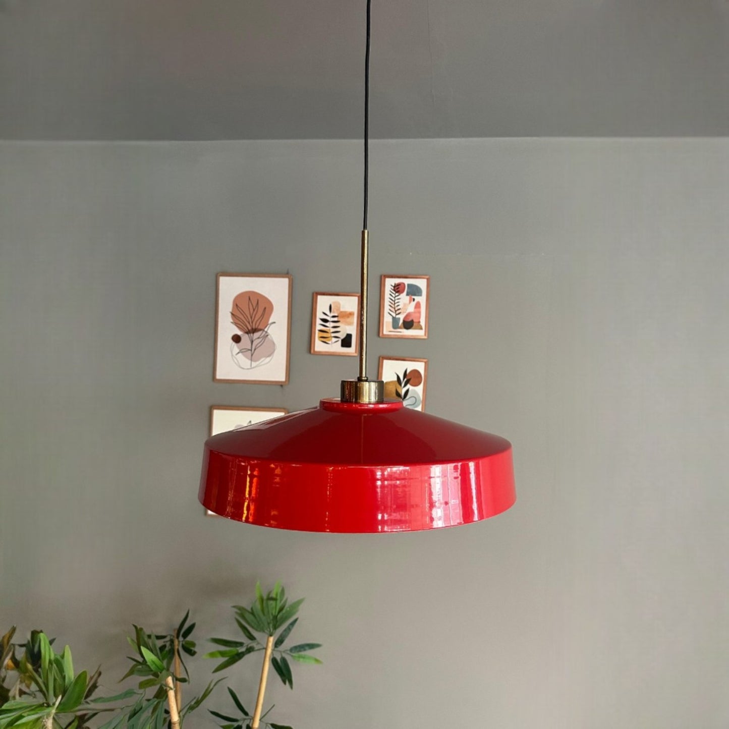 Ace Hängelampe Ø40 cm, Pendelleuchte Vintage, Industrial aus Metall E27