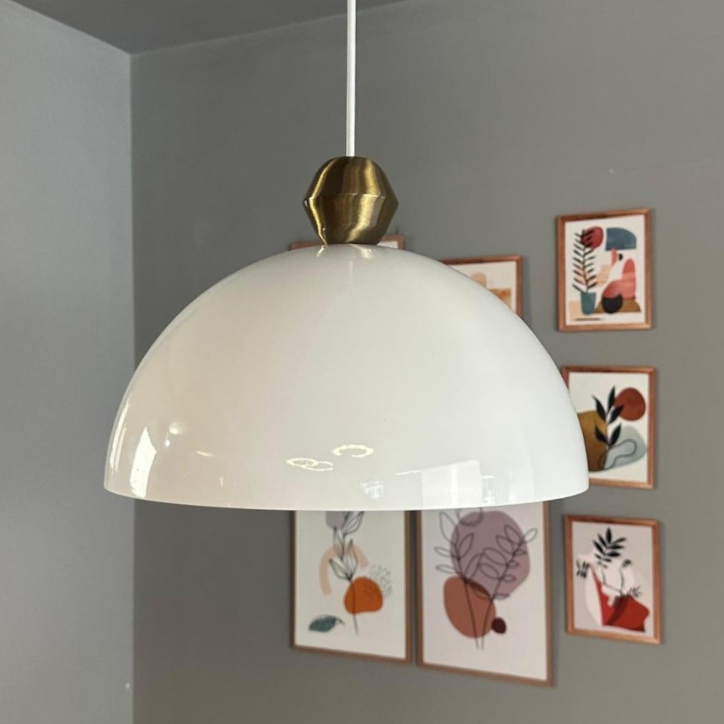 Pendelleuchte Yimpi Wulst Metall Ø30cm, Modern Hängelampe