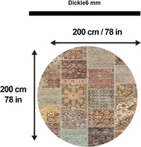 Nadine Bedruckter Teppich Chenille-Druck Maschinell Hergestellt