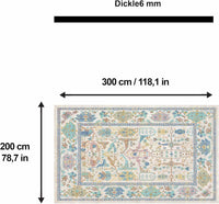 Bedruckter Teppich Sunse Chenille Print Maschinell hergestellt, waschbarer Vintage-Teppich
