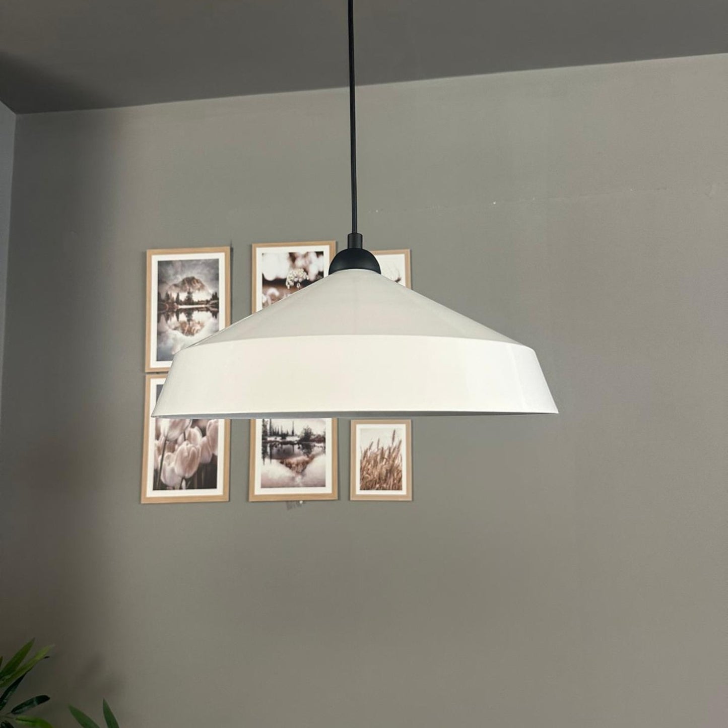 Pendelleuchte Lema Halbe Tulpe Ø37,5 cm, Metall Hängelampe