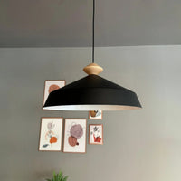 Pendelleuchte Lema Ø35,5cm, Hängelampe Holz, Hängelampe Industrial Vintage Lampe