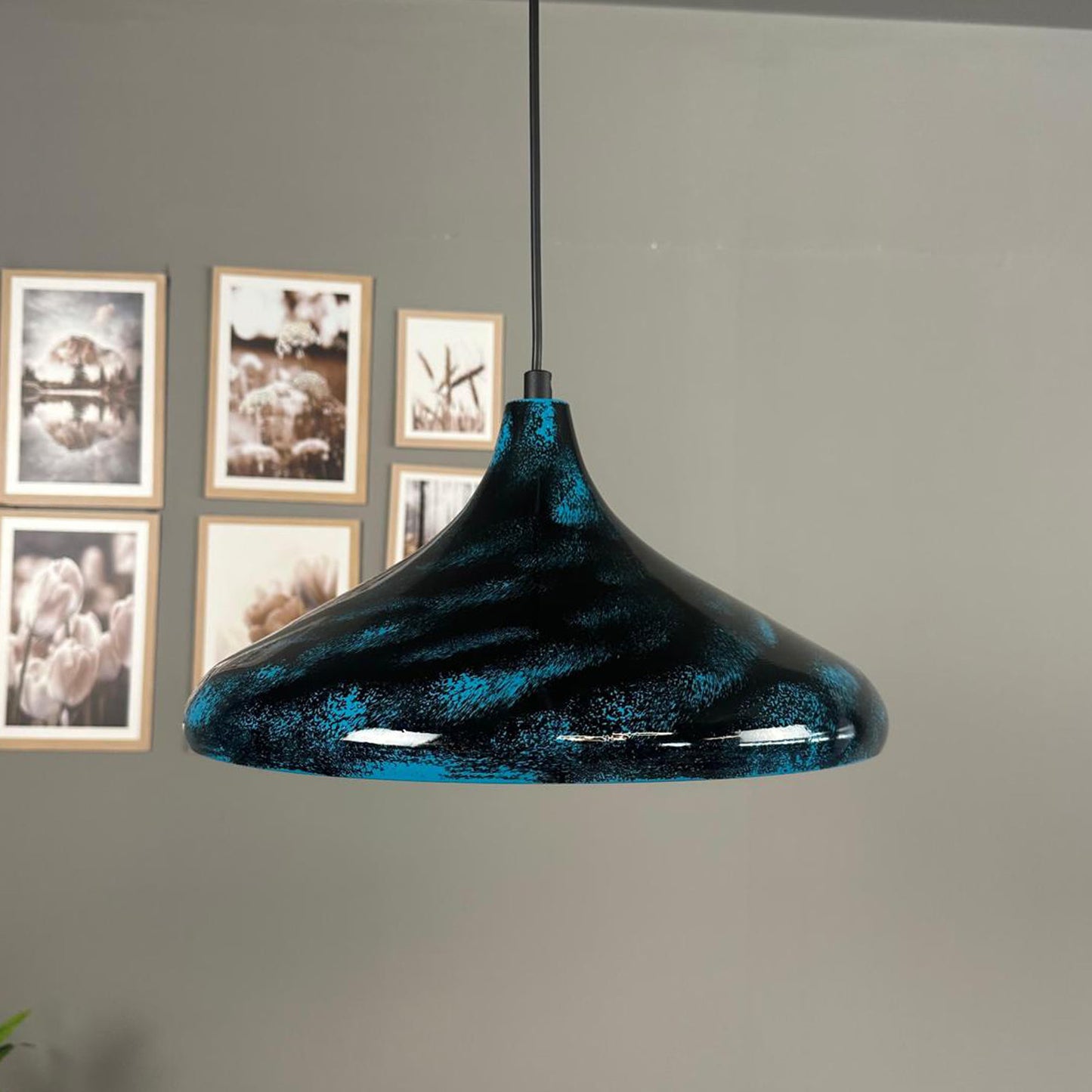Bamyum Pendelleuchte Durchmesser 35 cm E27 Metall Moderne Lampe