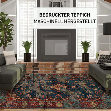 Kinevart Bedruckter Teppich Chenille-Druck Maschinell Hergestellt, Antibakteriell Antirutschunterlage Küchenteppich