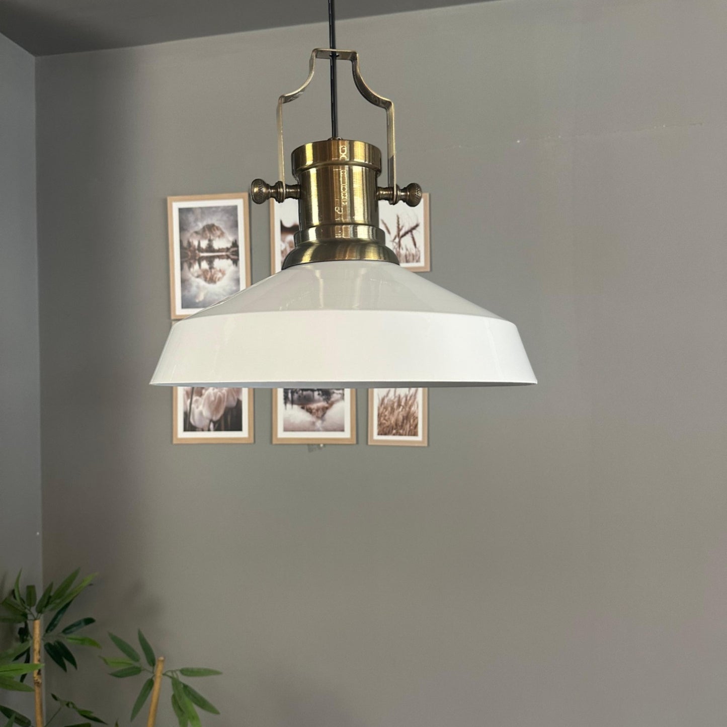 Pendelleuchte Lema Ø37,5 cm, Metall Hängelampe ohne Leuchtmittel