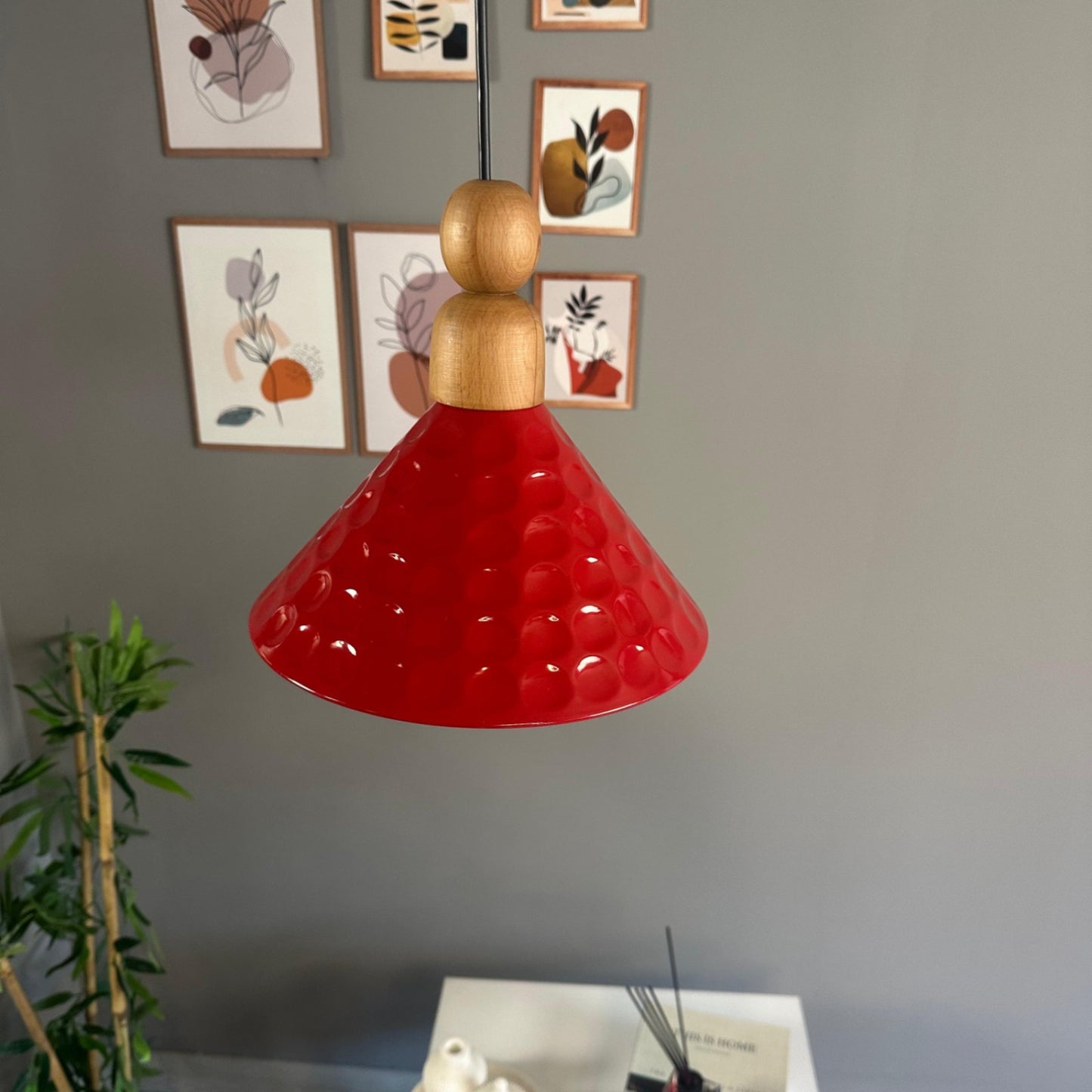 Pendelleuchte Pendelleuchte Rumy Perle Metall, Modern Hängelampe