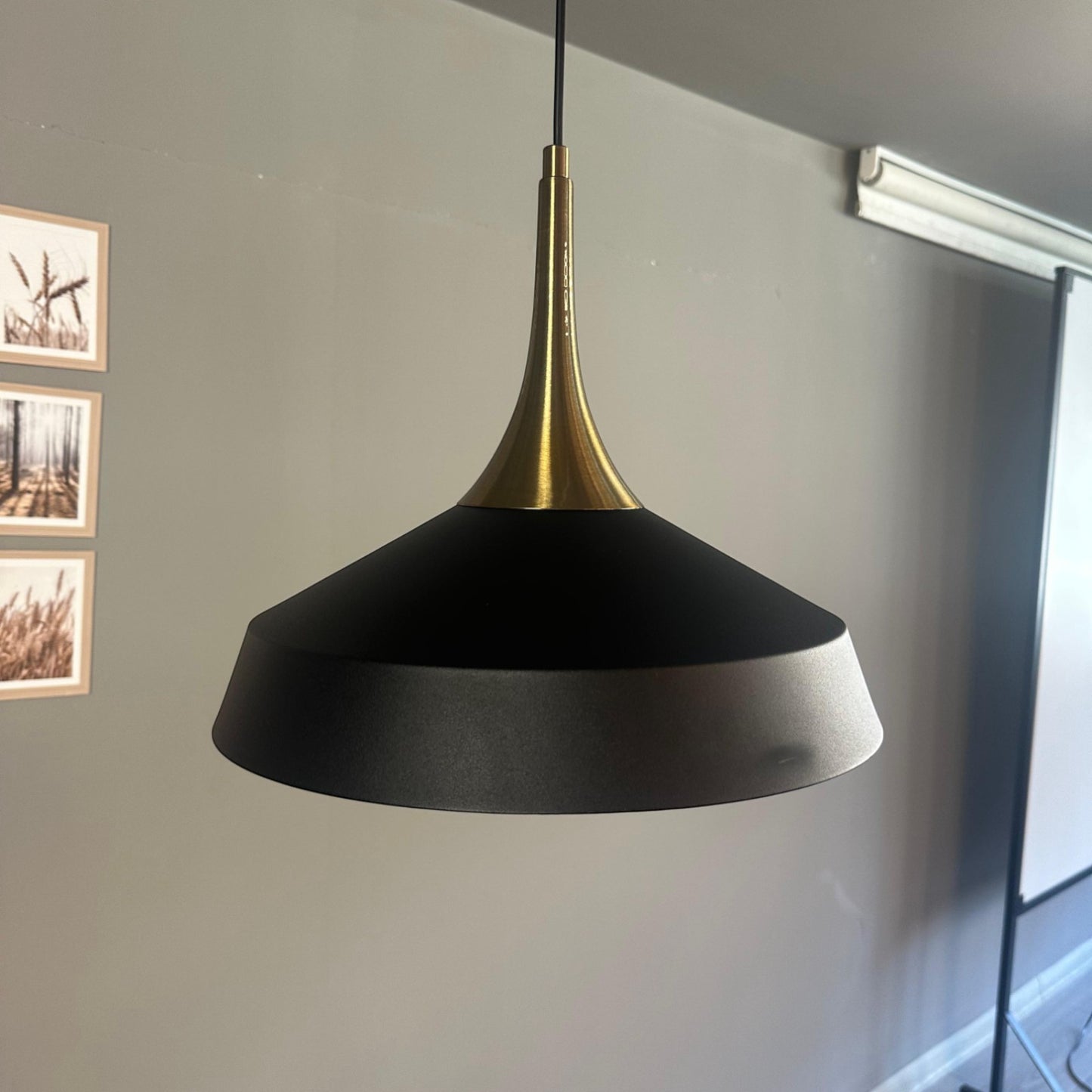 Pendelleuchte Lema Schlot Ø37,5 cm, Metall Hängelampe