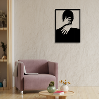 Metall Wanddeko Silhoutte