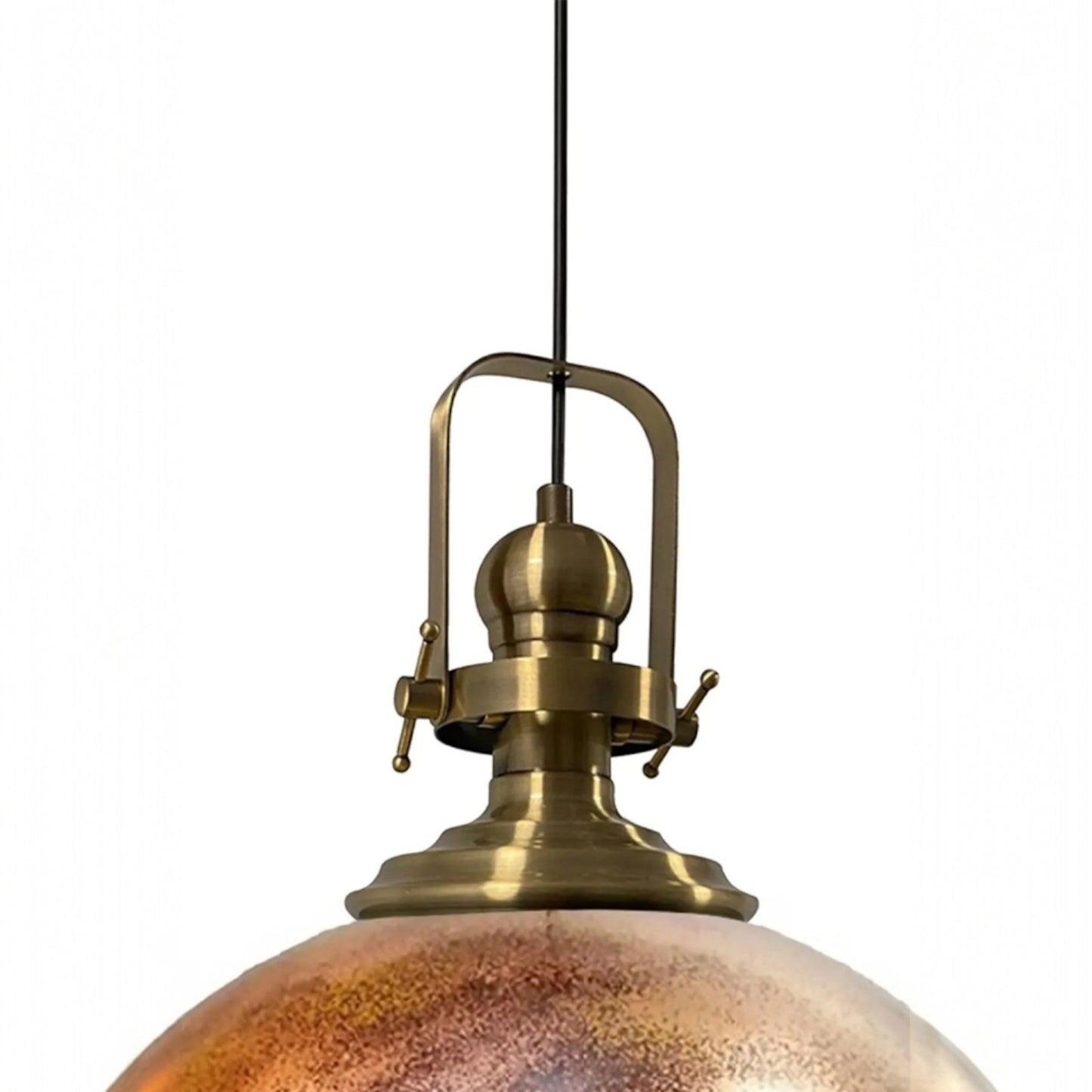 Pendelleuchte Hängelampe Kupferfarbe, E27, Handgemalt Vintage Industrial Style Lampe