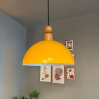 Pendelleuchte Yimpi Wulst Holz Metall