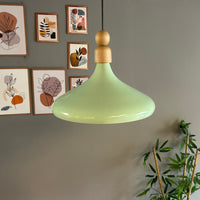 LED Pendelleuchte Perle Holz Metall Ø35 cm, E27, Modern Pendelleuchte