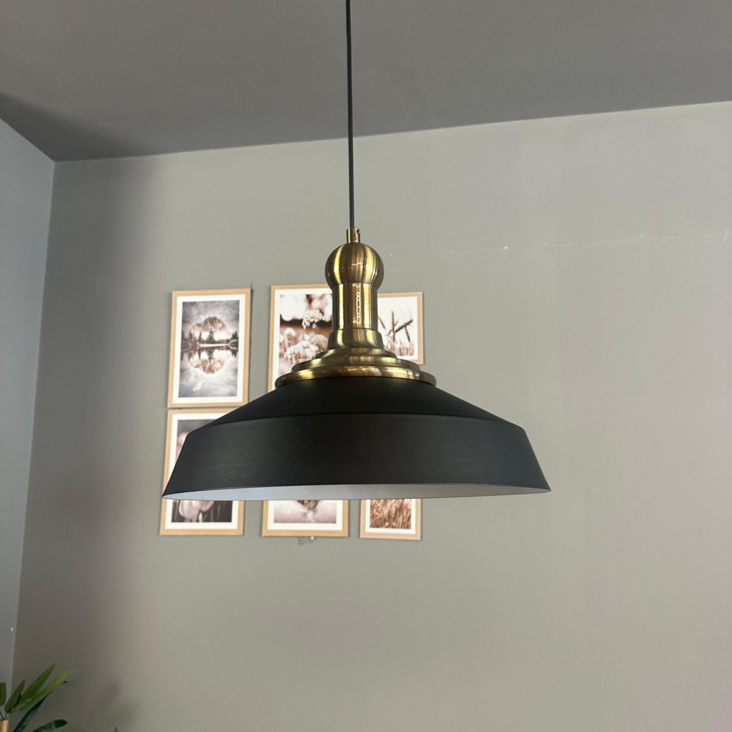 Pendelleuchte Lema Langer Knob Ø37,5 cm, Metall Hängelampe