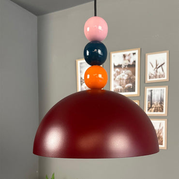 Pendelleuchte Yimpi Wulst Metall Ø30cm, Modern Hängelampe