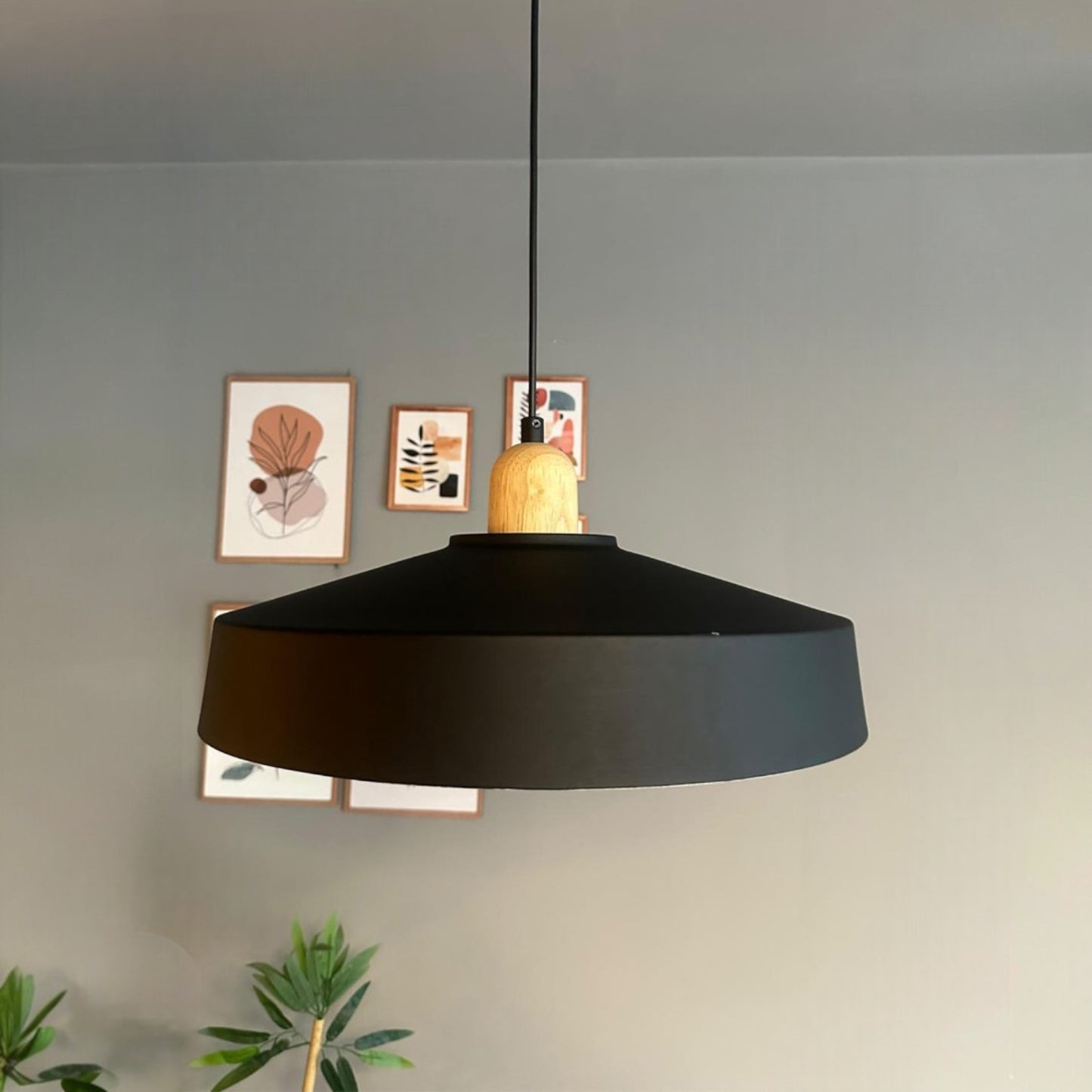 Pendelleuchte Ace Holz Vintage, Industrial aus Metall Holz E27 Hängelampe