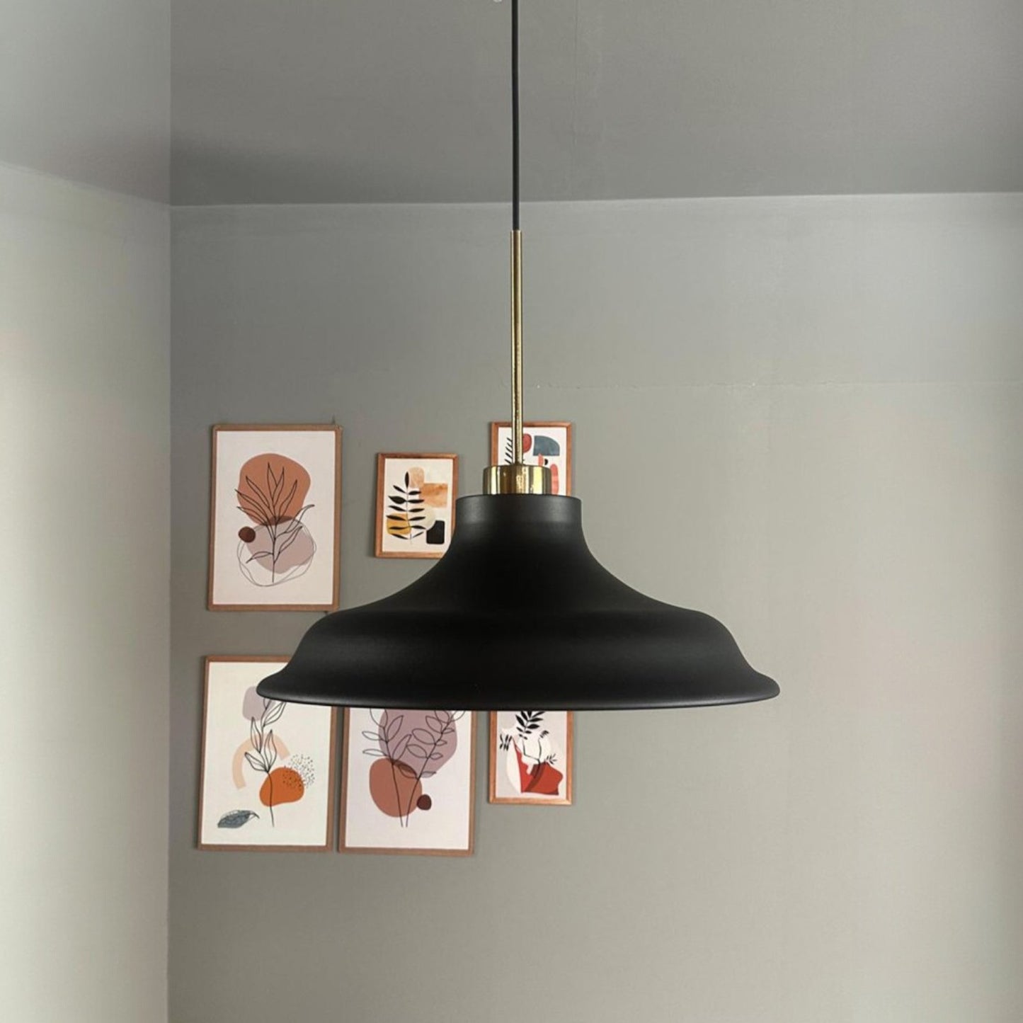 Pendelleuchte Bergo Dünn Ø40 cm, Metall Hängelampe