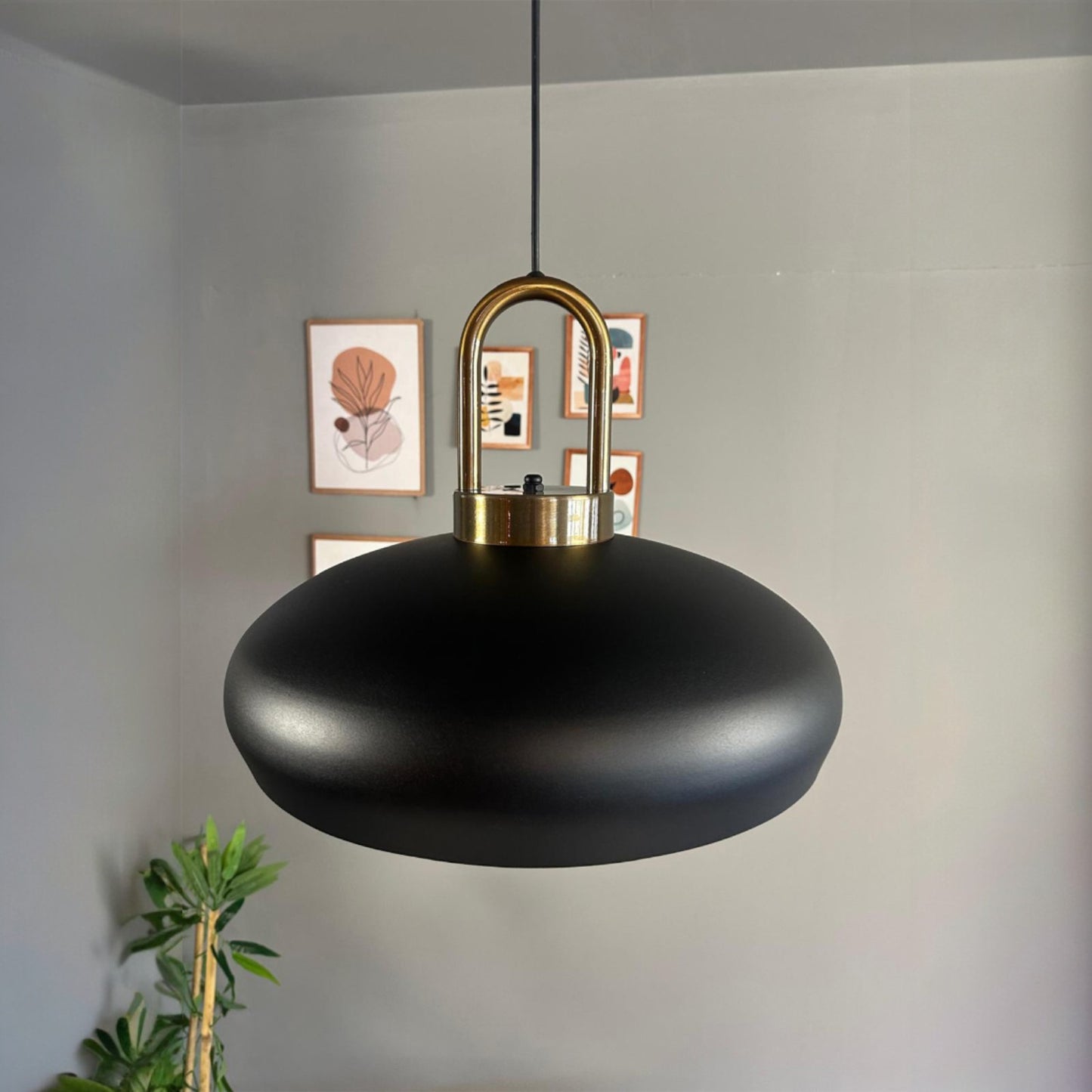 Pendelleuchte Androa-Lock Hängelampe, Metall Ø40 cm Deckenlampe