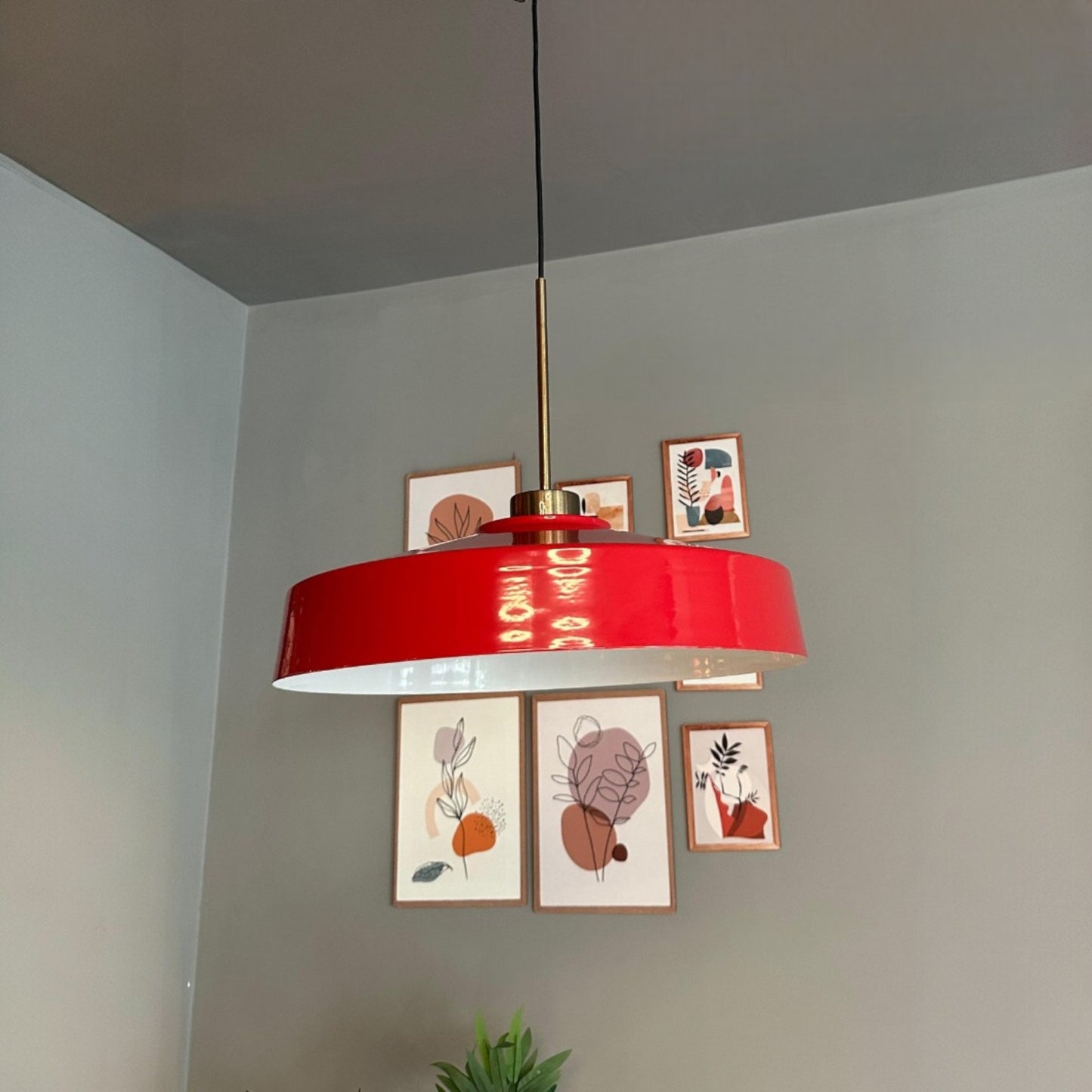 Ace Hängelampe Ø40 cm, Pendelleuchte Vintage, Industrial aus Metall E27