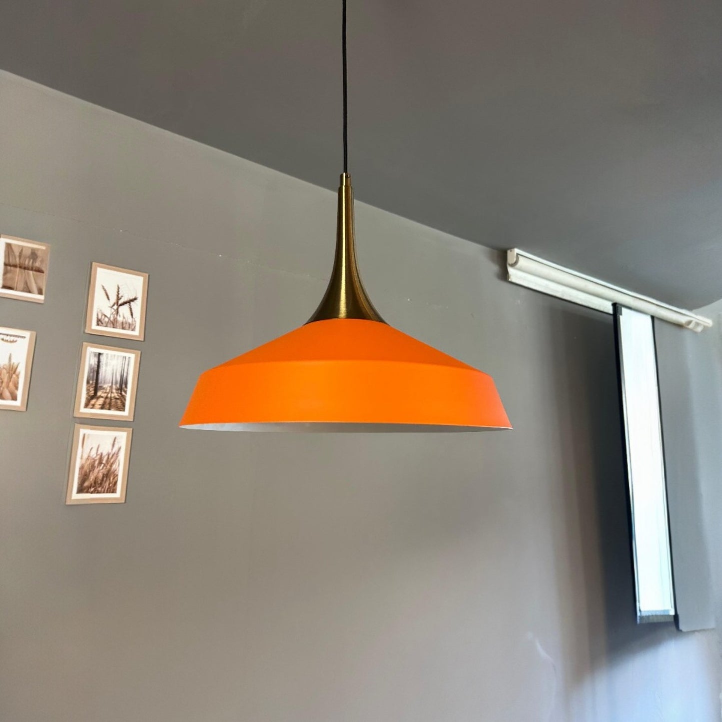 Pendelleuchte Lema Kegel Ø37,5 cm, Metall Hängelampe