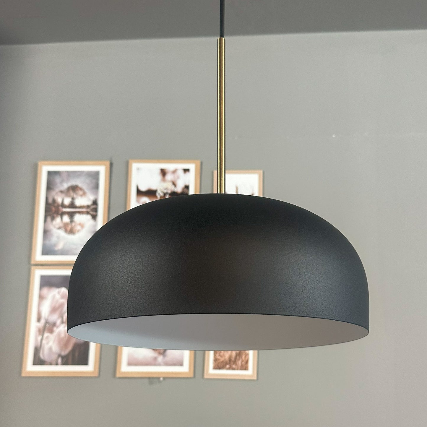 Pendelleuchte Rocha Dünn Ø30 cm, Metall Hängelampe