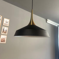 Pendelleuchte Lema Schlot Ø37,5 cm, Metall Hängelampe