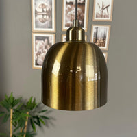 Pendelleuchte Deep Kopfteil Halbe Tulpe Metall Ø17,5 cm E27, Vintage Lampe