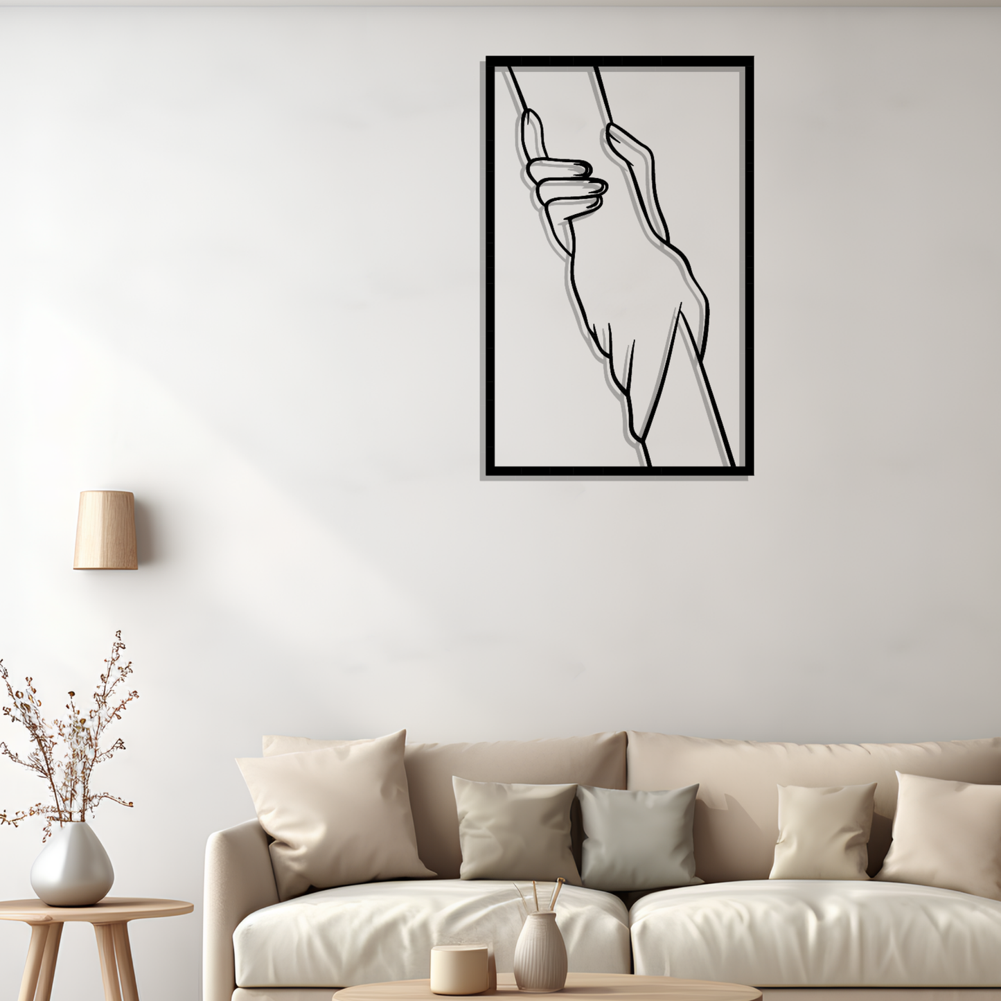 Metall Wanddeko Silhoutte