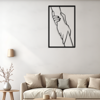 Metall Wanddeko Silhoutte