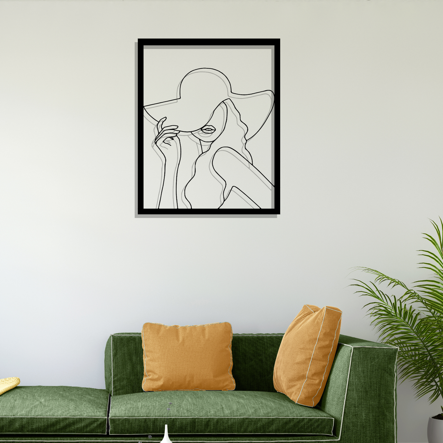 Metall Wanddeko Silhoutte