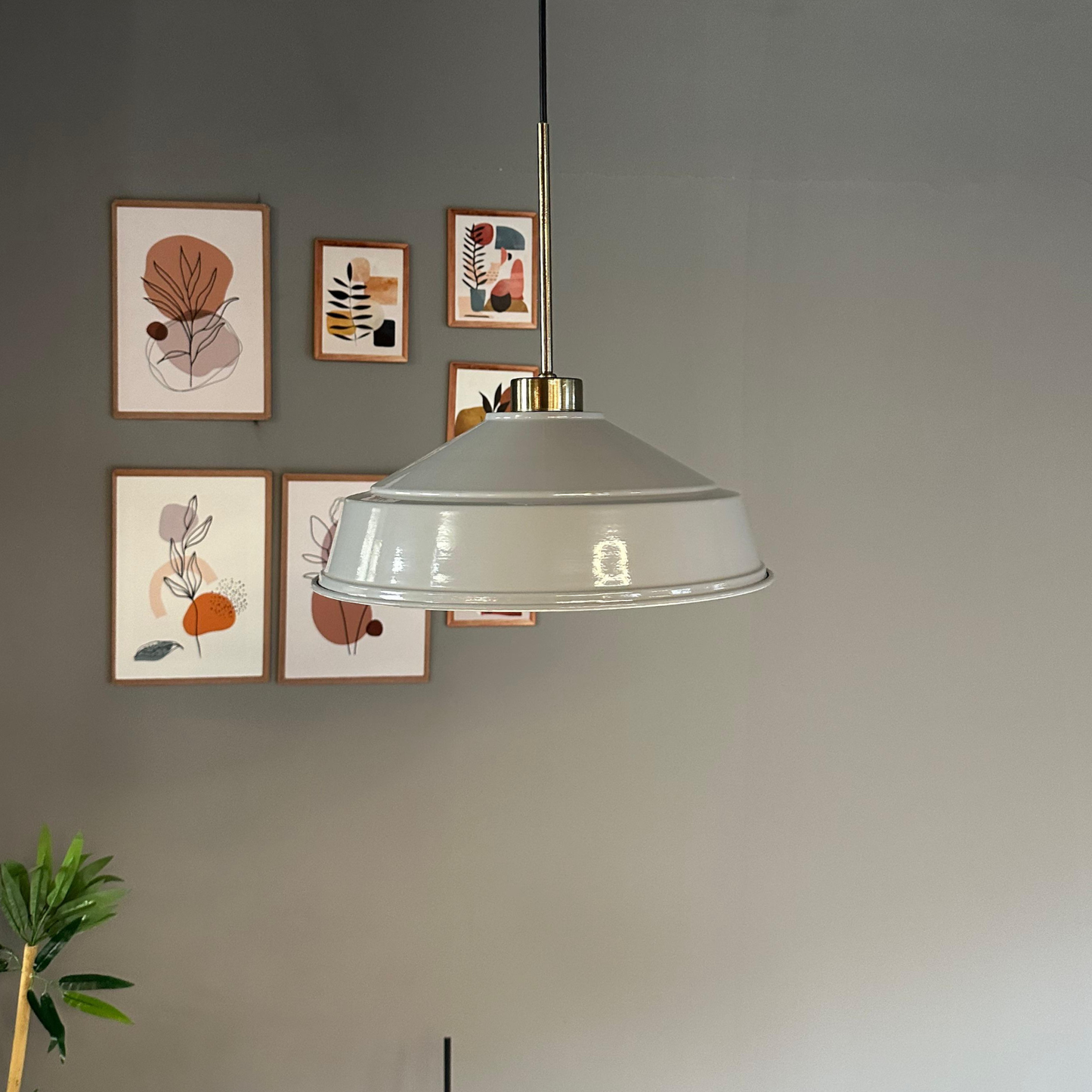 Pendelleuchte Carmelo Dünn Ø35 cm, Metall Hängelampe