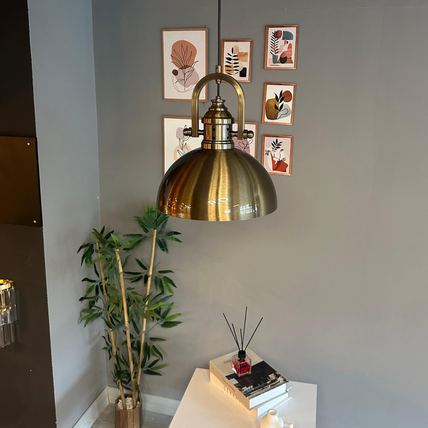 Pendelleuchte Yimpi Pendelleuchte Hängelampe aus Metall Ø43 cm Lampe