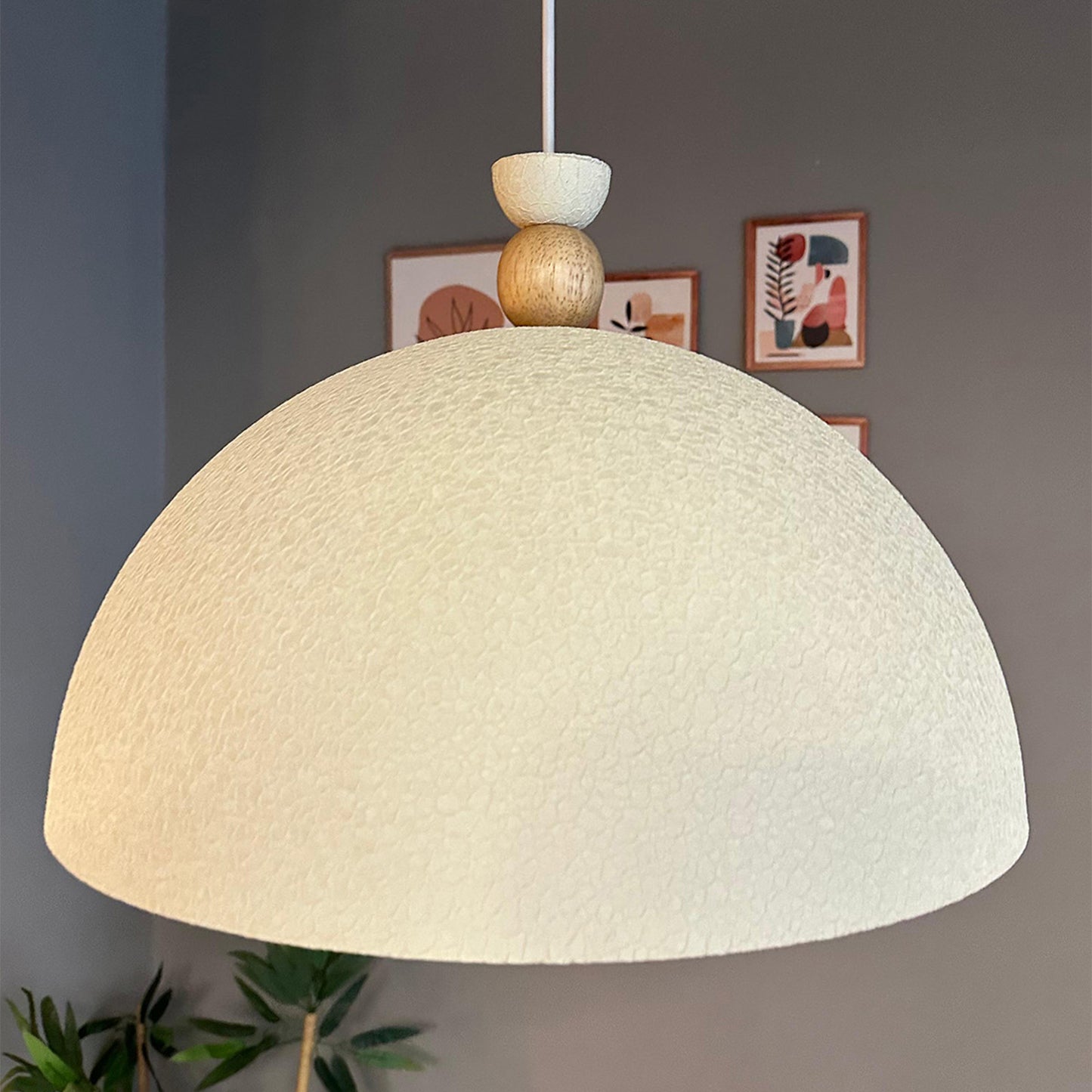 Pendelleuchte Linate Ø40 cm, Texturiert Metall Hängelampe