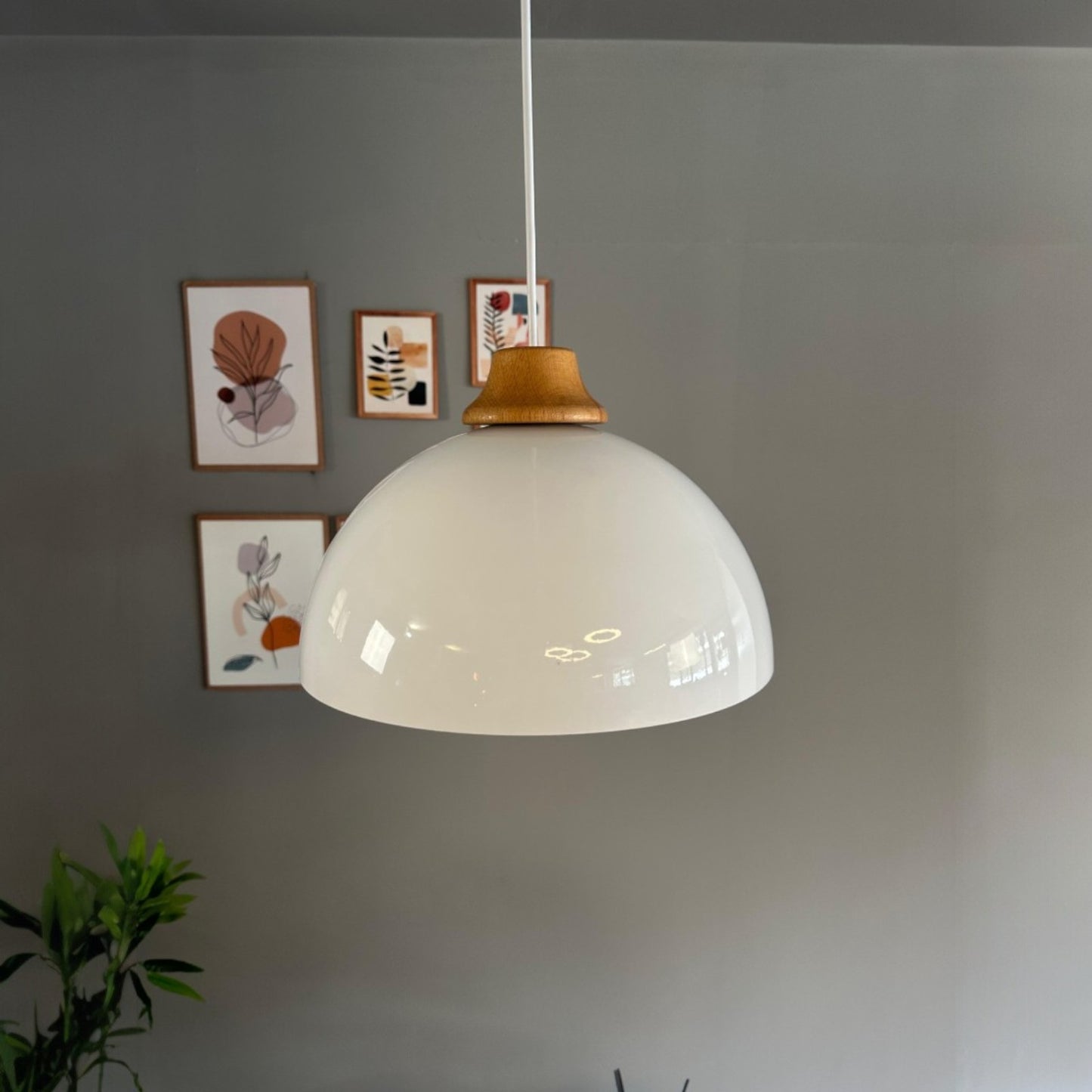 Pendelleuchte Yimpi J Holz Metall, Modern Hängelampe