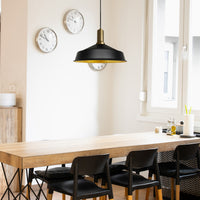 Pendelleuchte Hängelampe AsletlEF Ø40 cm, Pendelleuchte Vintage, E27 Lampe