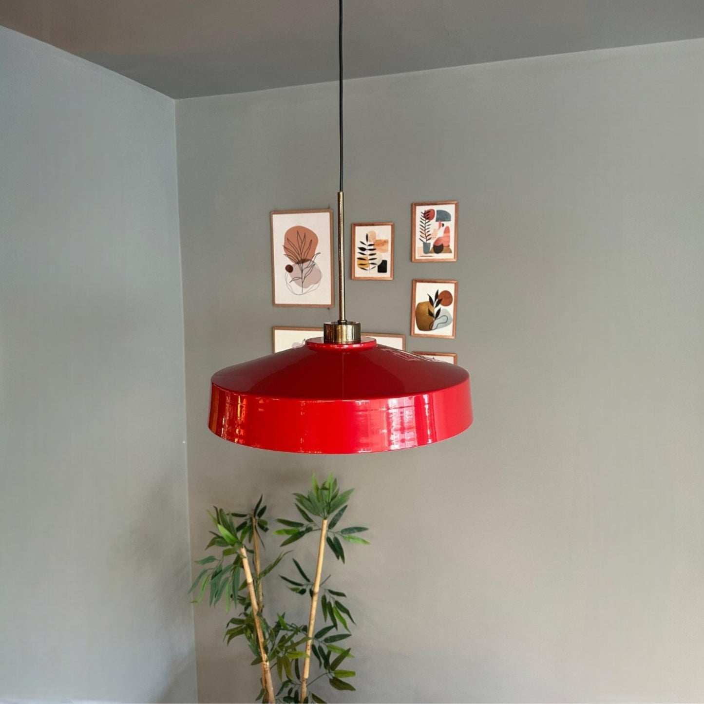 Ace Hängelampe Ø40 cm, Pendelleuchte Vintage, Industrial aus Metall E27