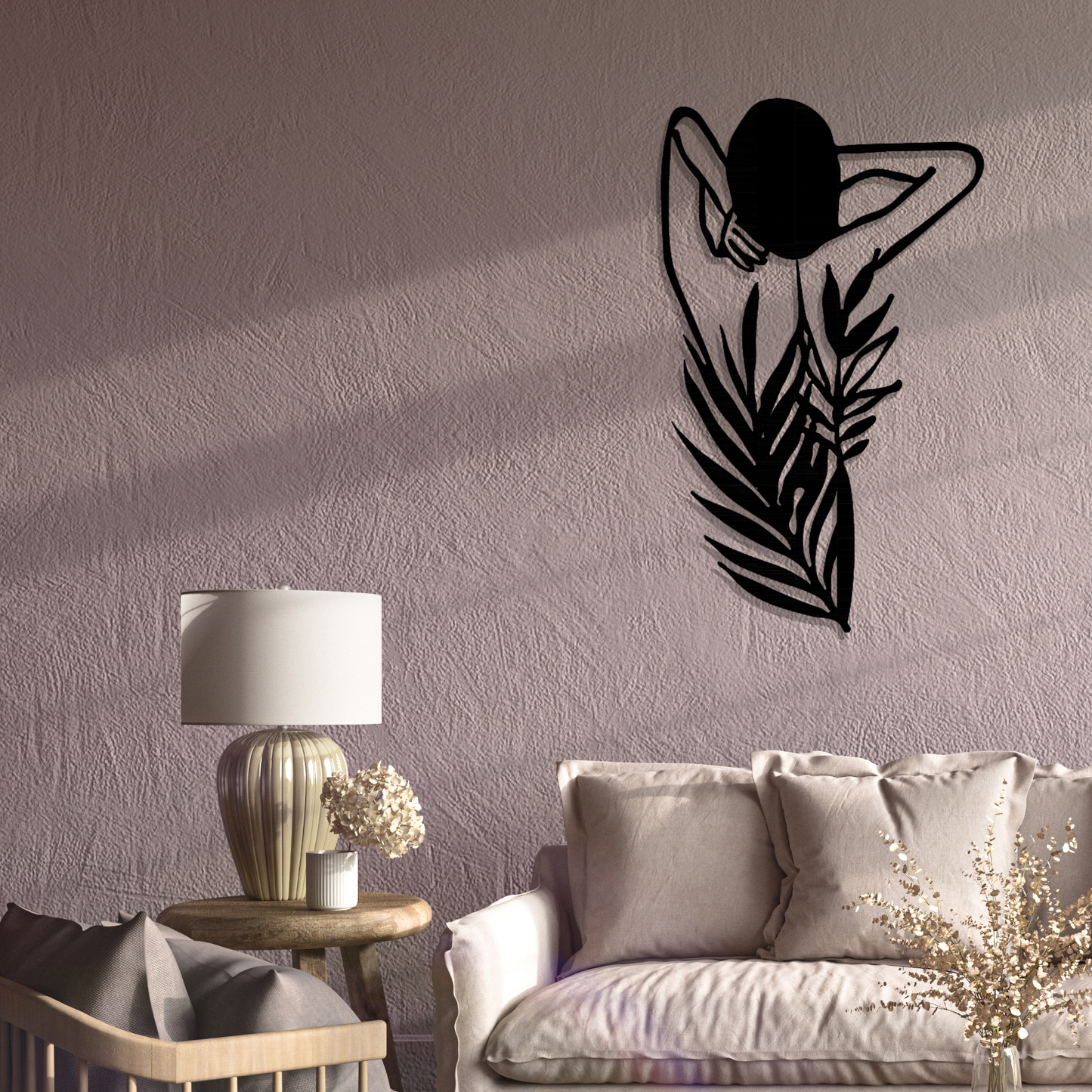 Metall Wanddeko Silhoutte