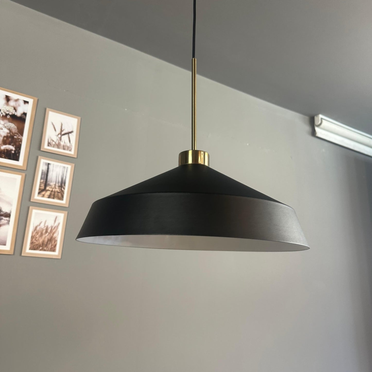 Pendelleuchte Lema Dünn Ø37,5 cm, Metall Hängelampe