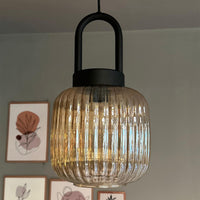 Mopa Glas Honig Farbe Einzel Kronleuchter Retro Pendelleuchte