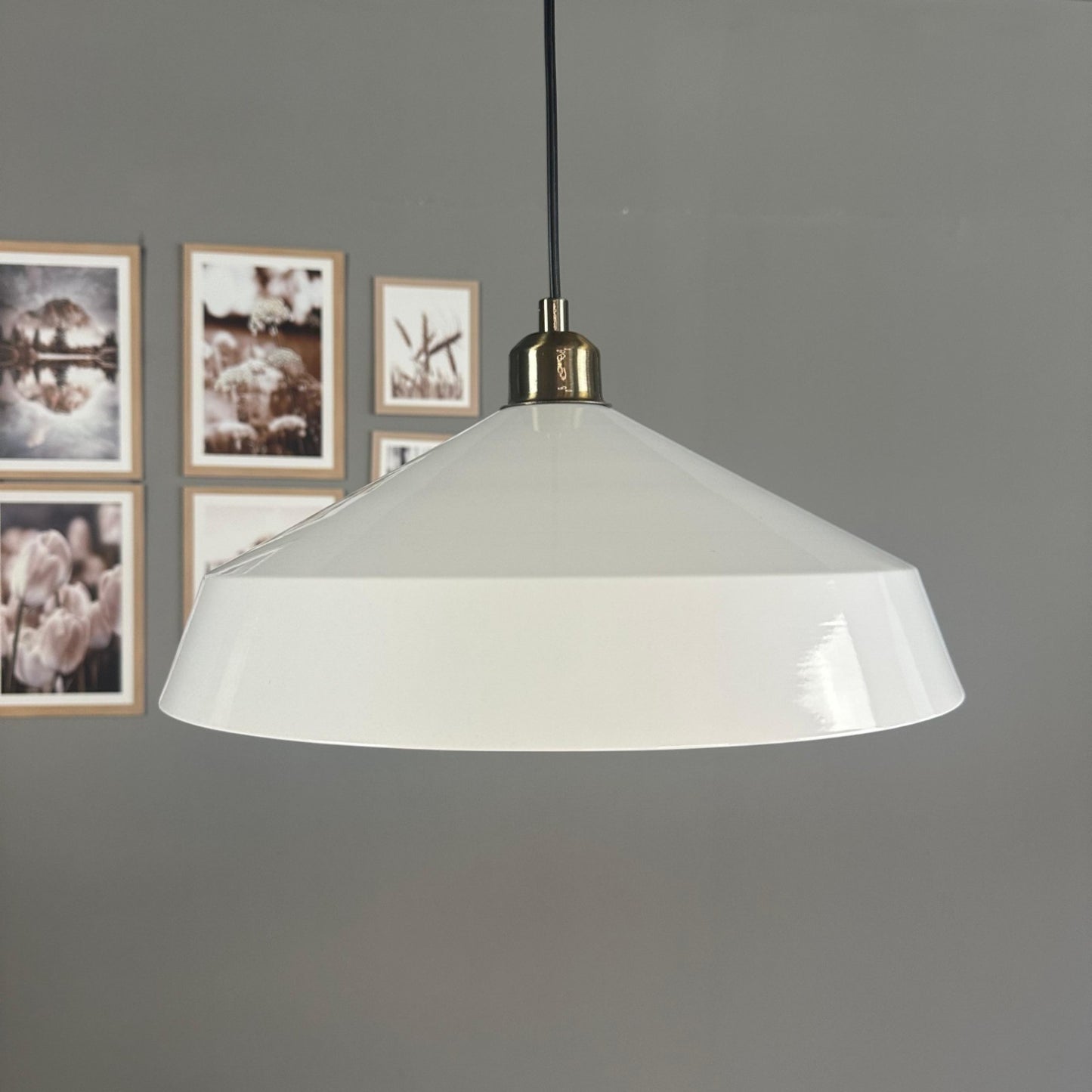 Pendelleuchte Lema HalbeTulpe Ø37,5 cm, Metall Hängelampe